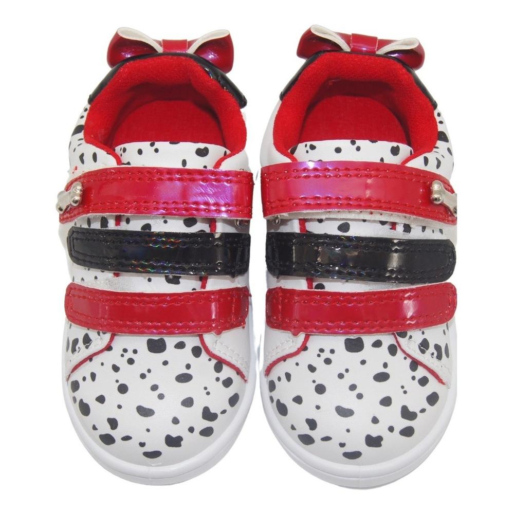 Foto 6 pulgar | Tenis 101 Dalmatas Disney Elegant Blanco/rojo 14-19 Blanco