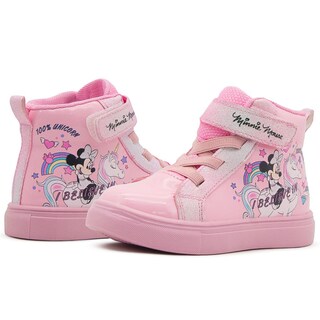 Foto 2 | Tenis Bota Minnie Mouse Disney Charol Con Ajuste Velcro Rosa
