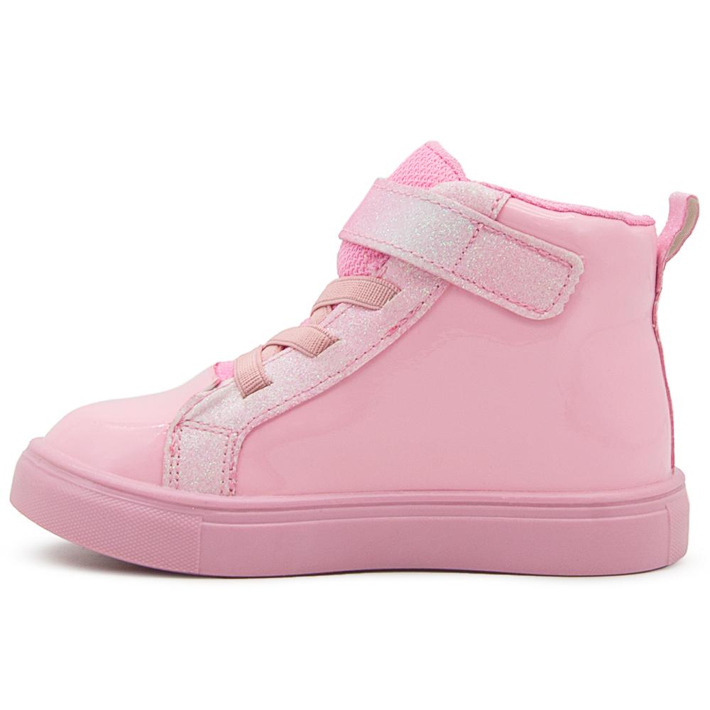Foto 5 pulgar | Tenis Bota Minnie Mouse Disney Charol Con Ajuste Velcro Rosa