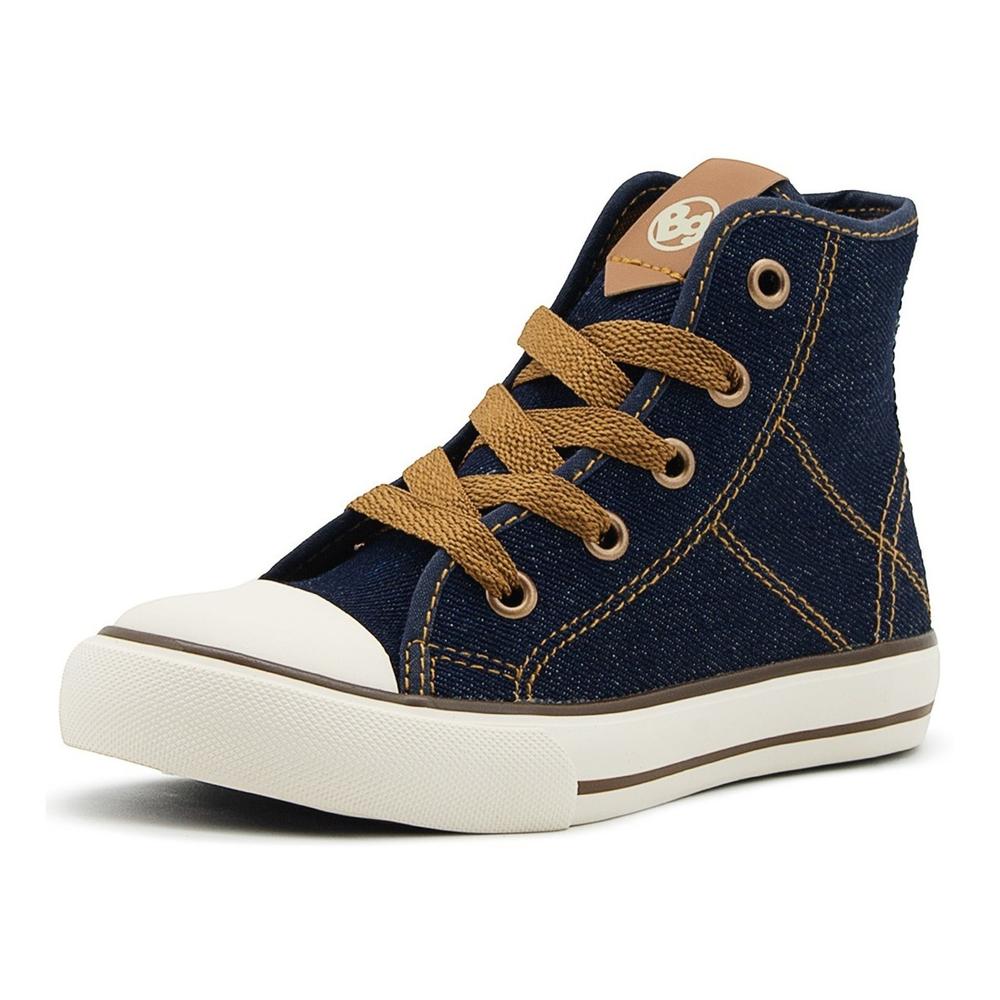 Foto 3 | Tenis Bota Moda Lona Bubble Gummers Nagasaki Mezclilla Azul Marino
