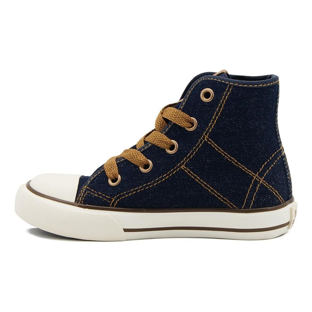 Foto 4 | Tenis Bota Moda Lona Bubble Gummers Nagasaki Mezclilla Azul Marino