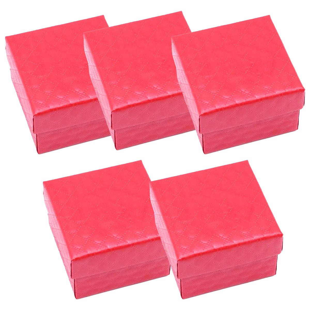 Cajitas Para Anillosventdepot Mxvvl-005 5 Piezas Rojo