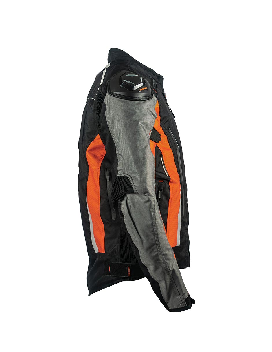 Foto 5 pulgar | Chamarra Para Moto Immortale Confort Z Naranja/ Negro