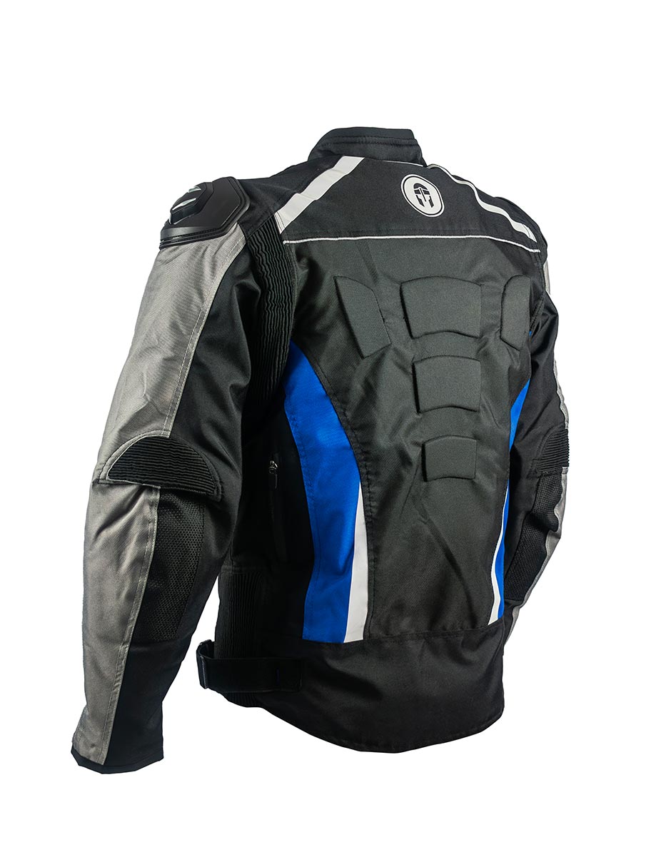 Foto 7 pulgar | Chamarra Para Moto Immortale Confort Z Azul/ Negro