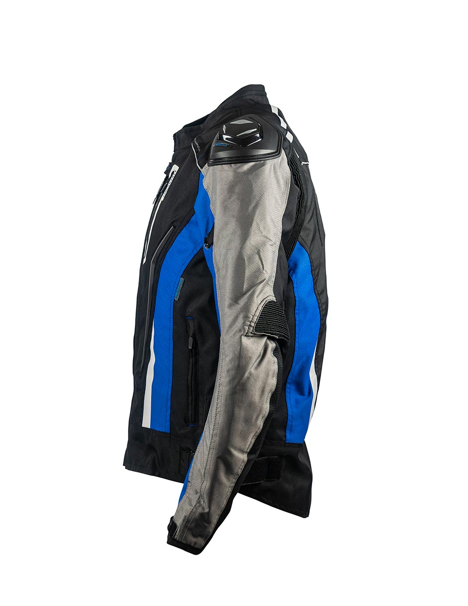 Foto 8 pulgar | Chamarra Para Moto Immortale Confort Z Azul/ Negro