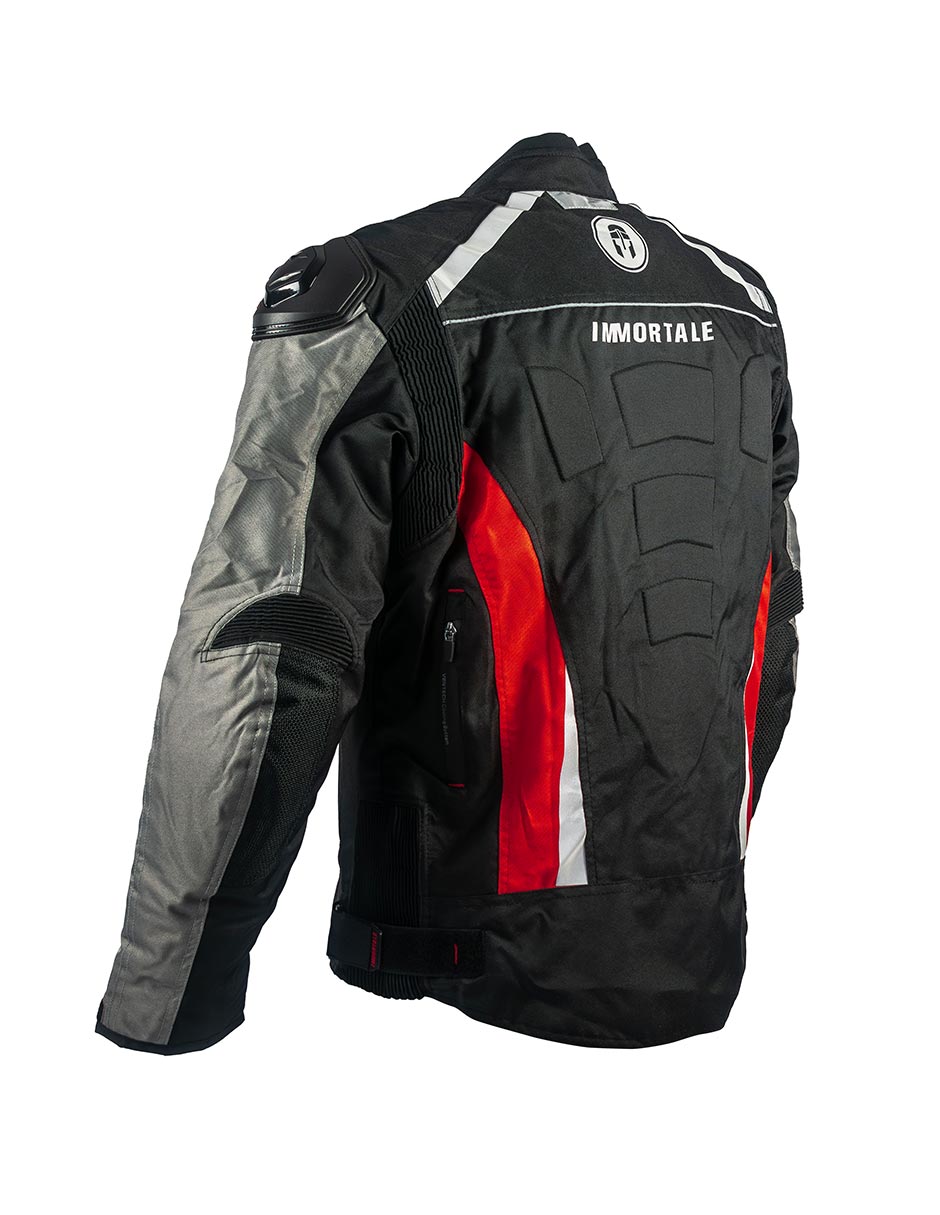 Foto 8 pulgar | Chamarra Para Moto Immortale Confort Z Rojo/ Negro Pista