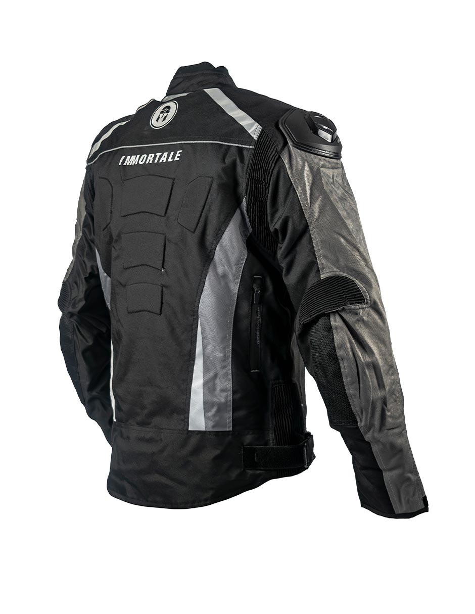 Foto 6 pulgar | Chamarra Para Moto Immortale Confort Z Gris/ Negro