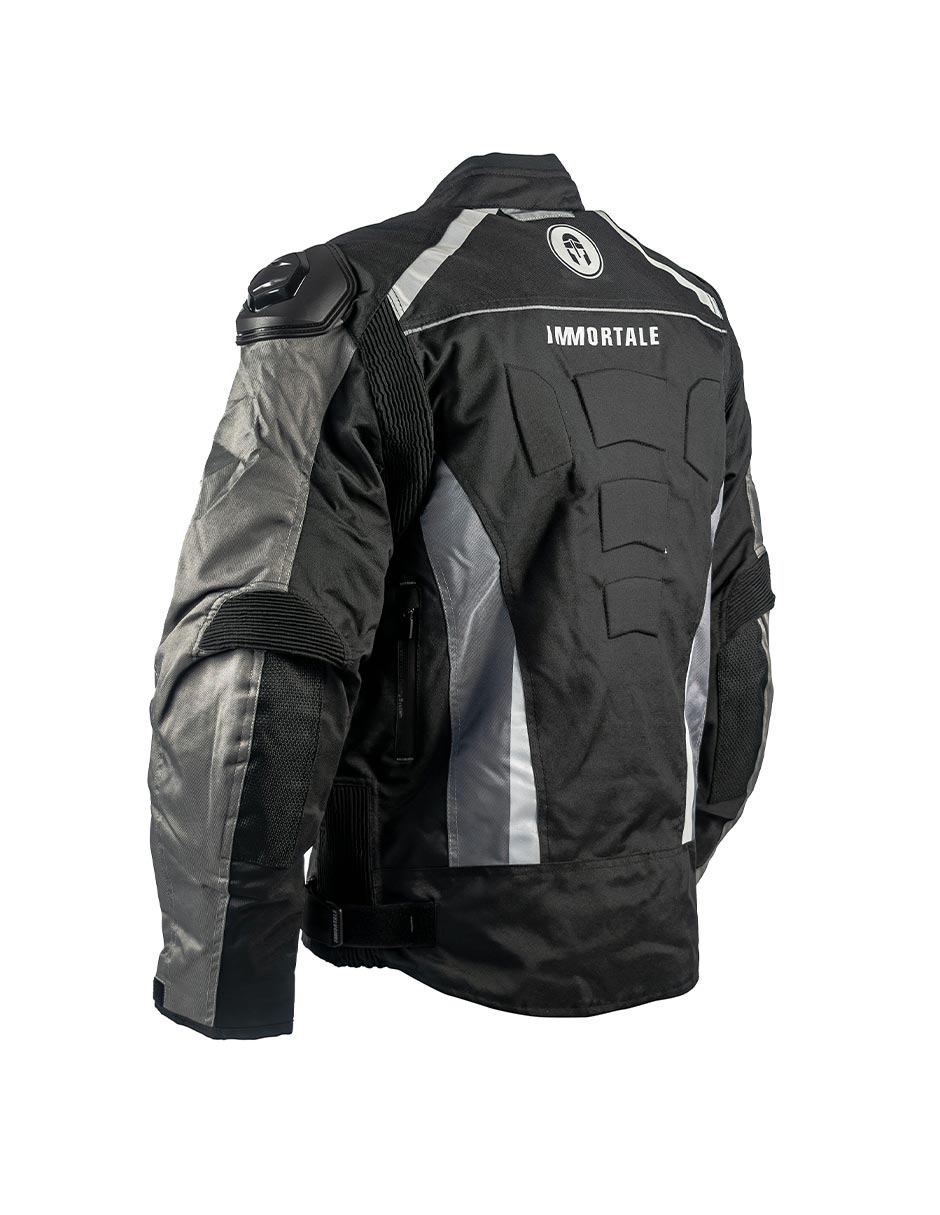 Foto 7 | Chamarra Para Moto Immortale Confort Z Gris/ Negro