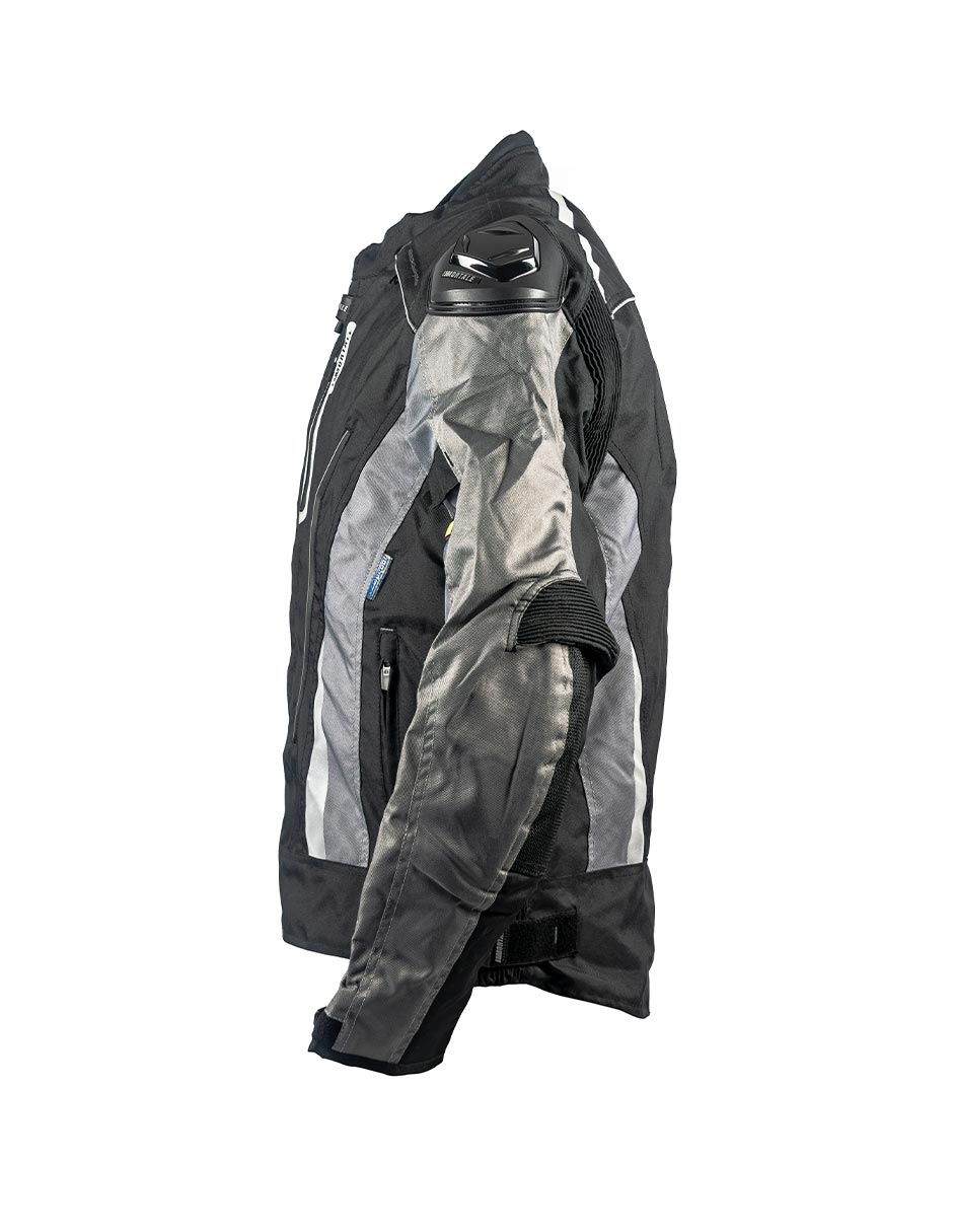 Foto 8 | Chamarra Para Moto Immortale Confort Z Gris/ Negro