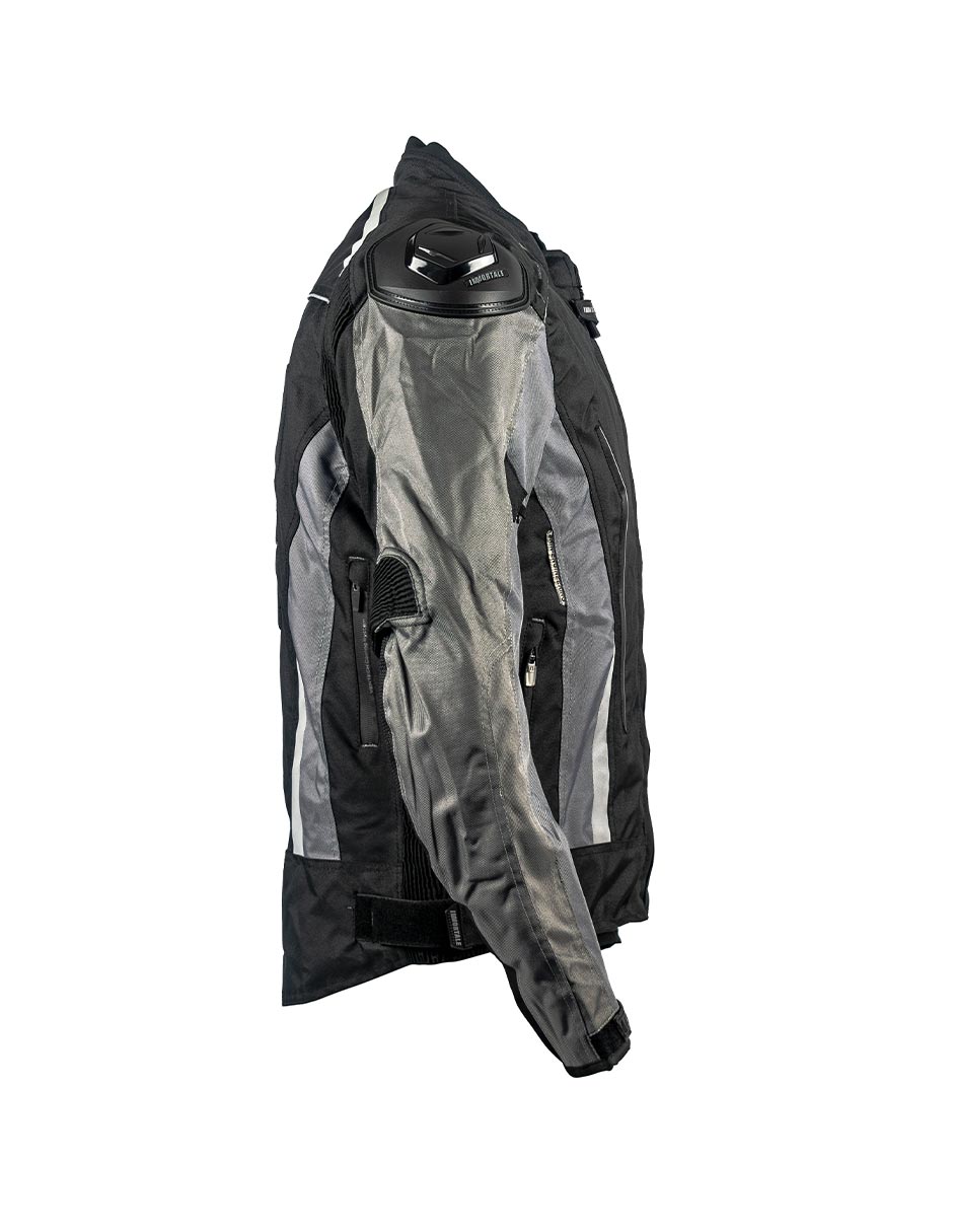 Foto 4 | Chamarra Para Moto Immortale Confort Z Gris/ Negro