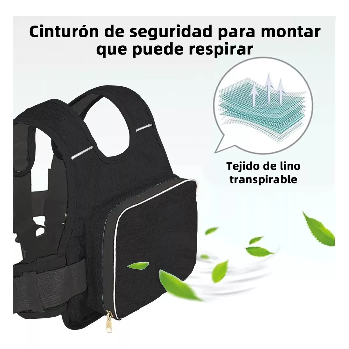 Foto 4 pulgar | Cinturón de Seguridad de Moto Bici Con Arnés Eo Safe Imports Esi-17023 Negro