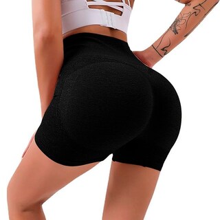 Foto 1 | Shorts Deportivos Push Up Negro para Mujer