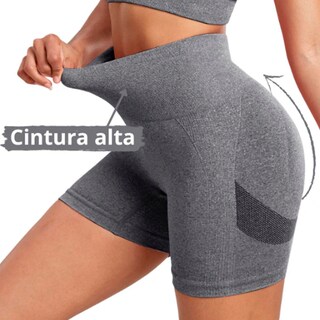 Foto 4 | Shorts Deportivos Push Up Verde para Mujer