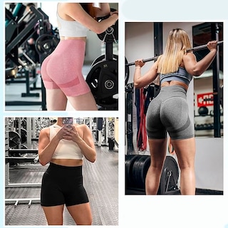 Foto 5 | Shorts Deportivos Push Up Verde para Mujer