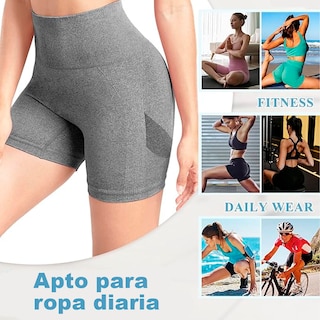 Foto 6 | Shorts Deportivos Push Up Verde para Mujer