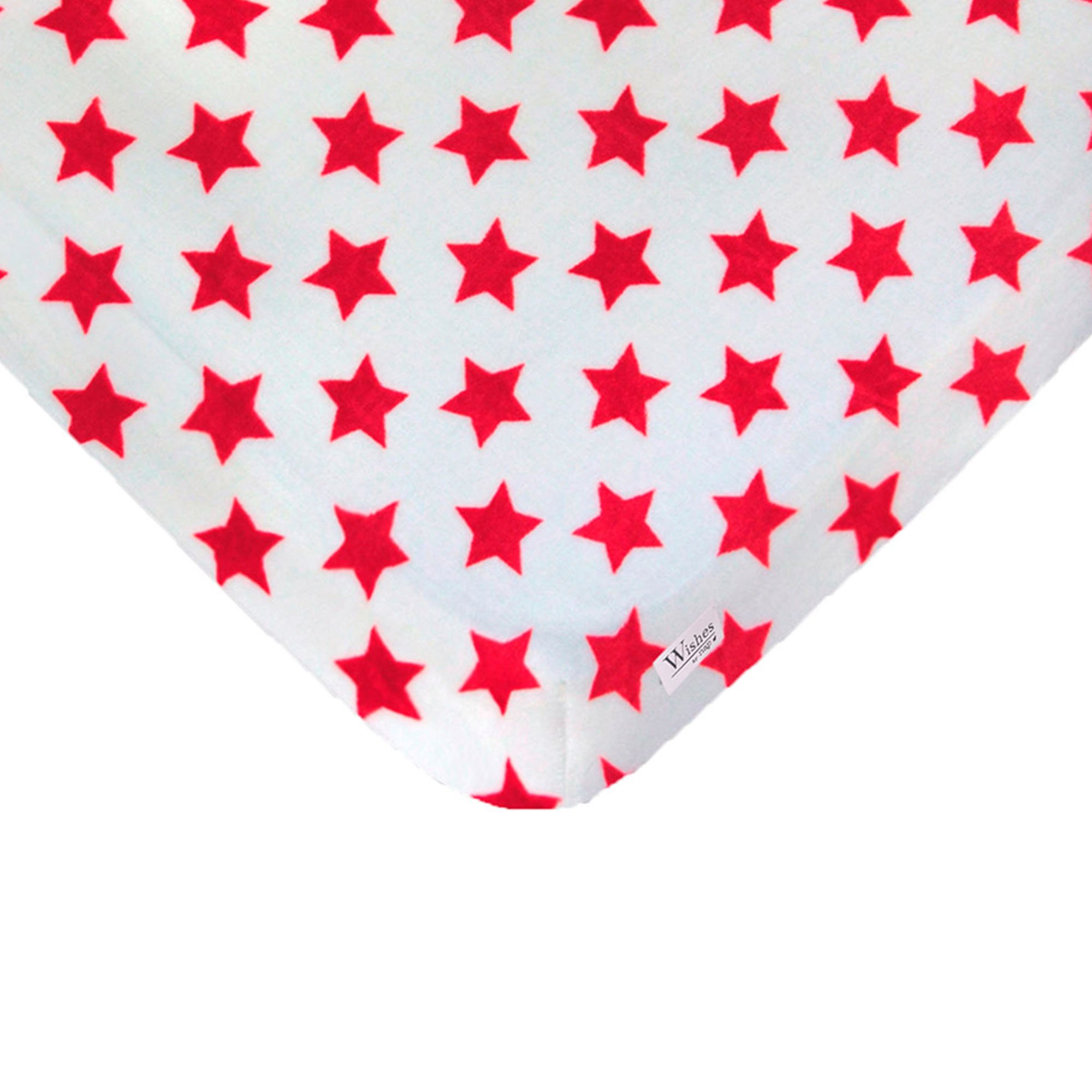 Foto 2 | Sábana para Cuna Wishes by Nap Estrellas Rojo
