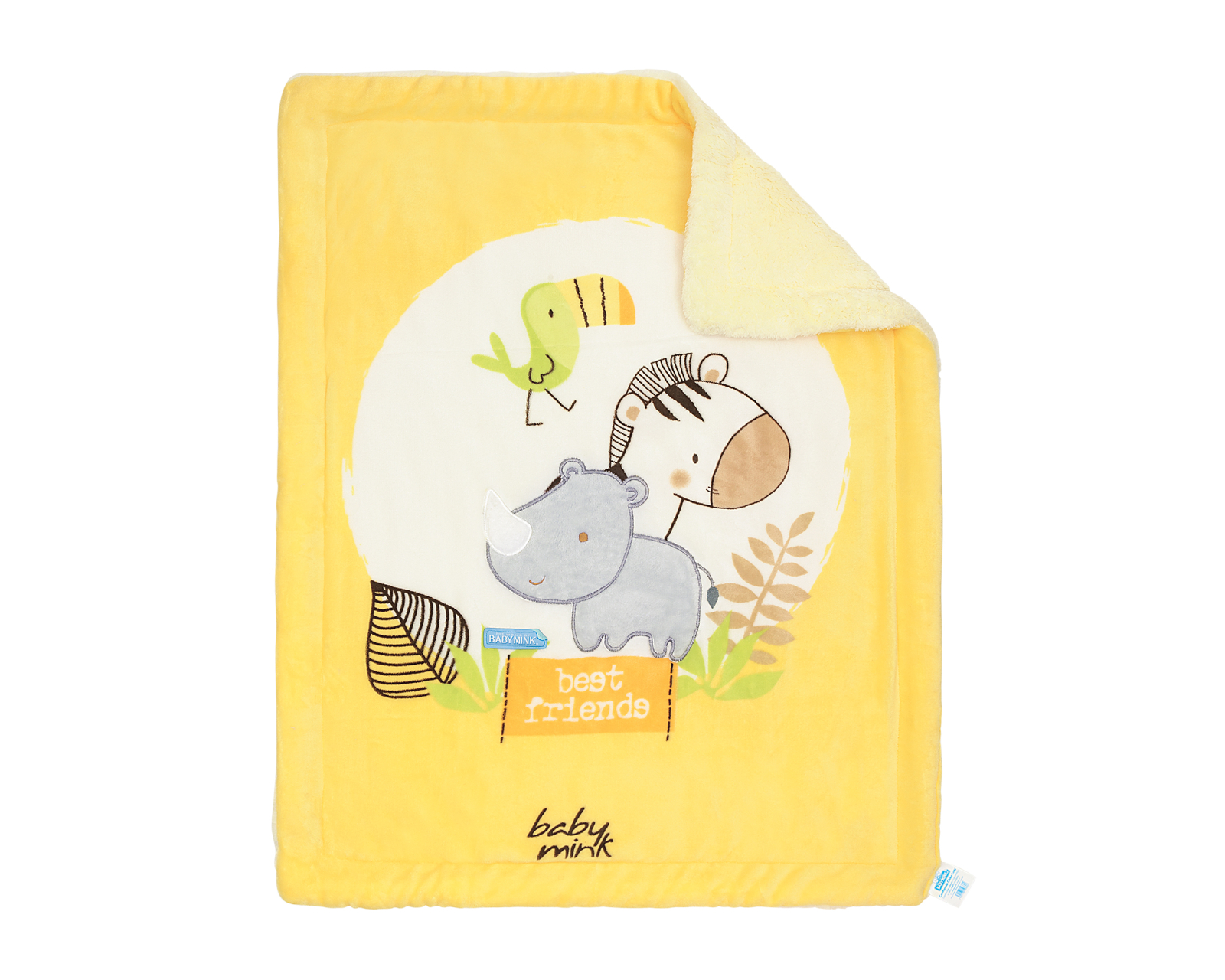 Foto 4 | Cobijita Conformink Chiko Luxy Baby Mink color Amarillo Friends Bm