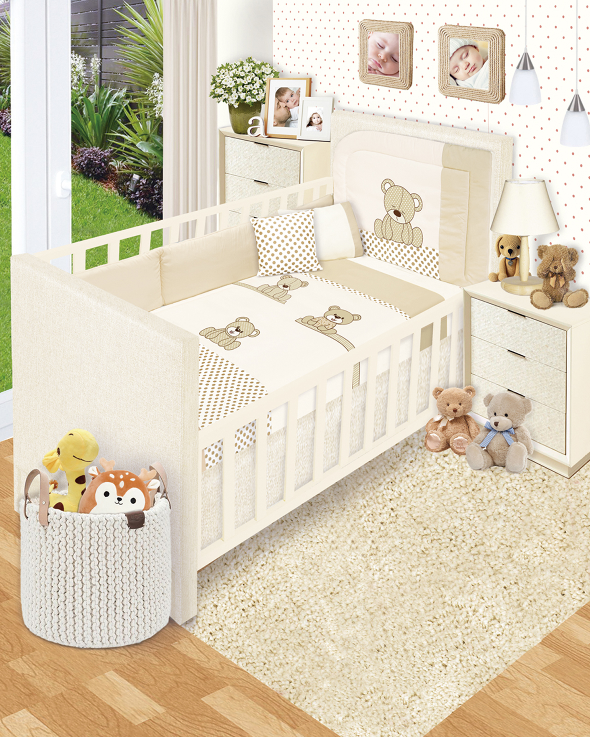 Foto 5 | Edredón Baby Baby Traviesitos para Cama Cuna Corral 6 Piezas