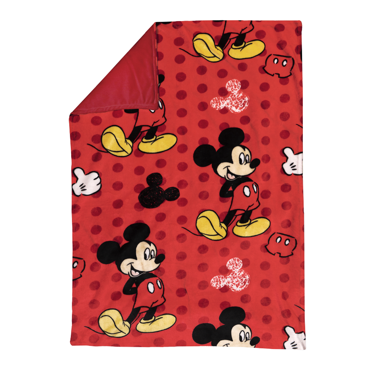 Cobertor Chiqui Mundo Alaska para Cunero color Rojo Diseño Mickey