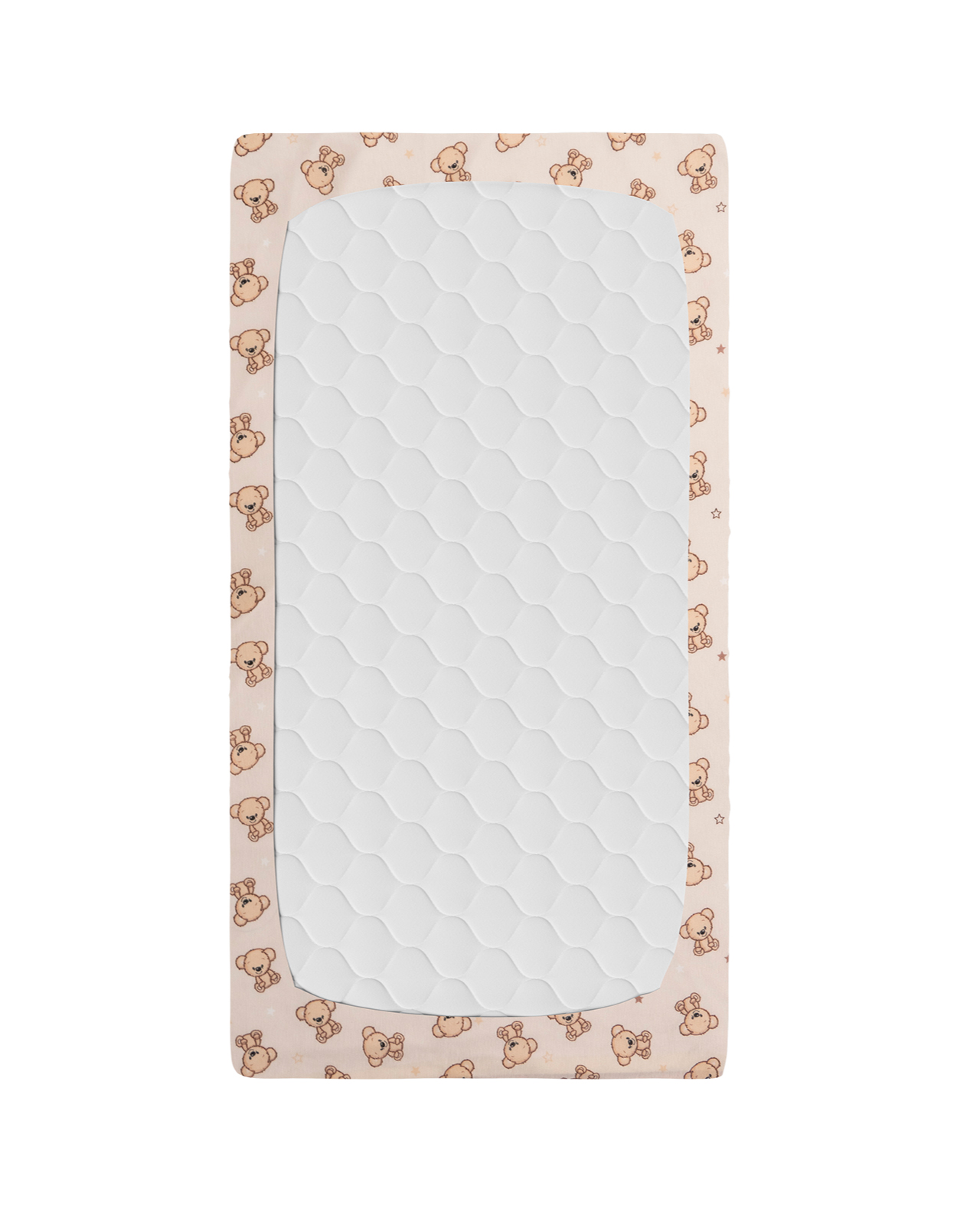 Foto 4 pulgar | Sabanitas de Camiseta Chiqui Mundo color Beige Cuna Teddy Bear