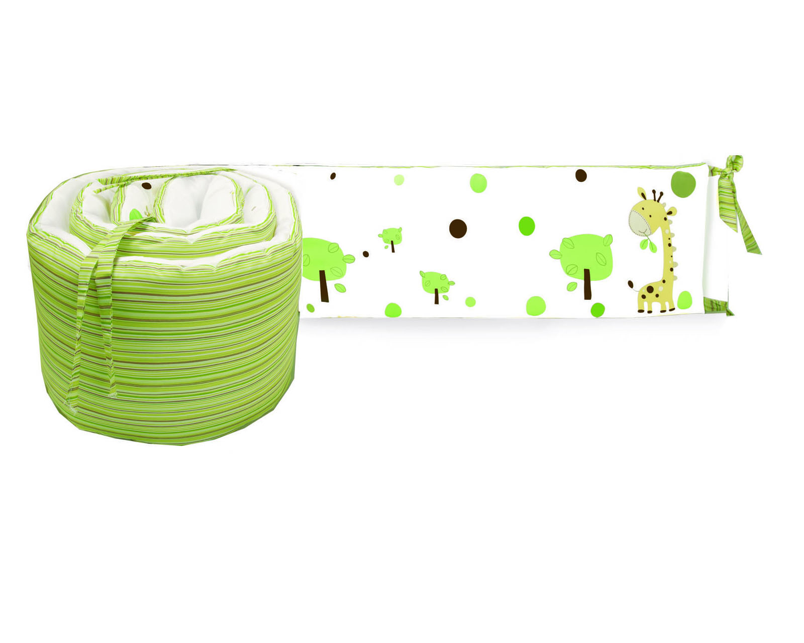 Foto 2 pulgar | Bumper Protector Magic Dreams Jirafita Baby Baby Md604 color Verde Protege 4.80 de Largo por 35 cm de alto.