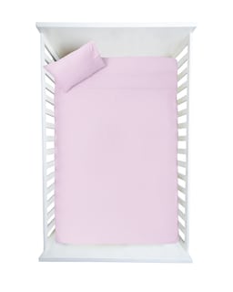 Foto 1 | Juego de Sábanas Ultrasoft Mini Cuna color Rosa 3 Piezas