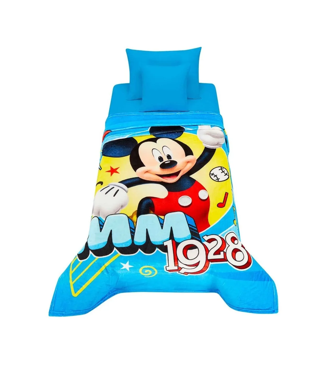 Cobertor Individual Malubero de Mickey Mouse color Azul