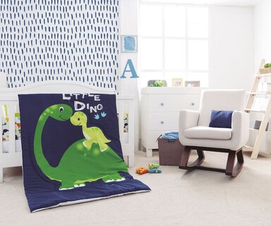 Foto 3 | Set de Edredón Chiqui Mundo color Azul Little Dino para Cuna