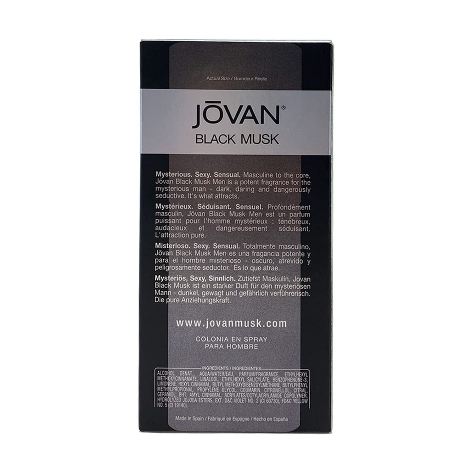 Foto 3 pulgar | Colonia En Aerosol Perfume Jovan Black Musk, 90 Ml, Para Hombre - Venta Internacional.