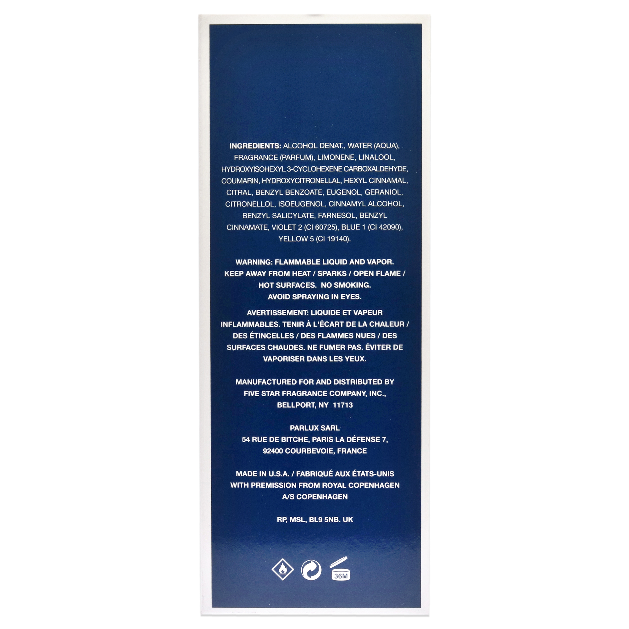 Foto 7 pulgar | Perfume Royal Copenhagen Musk Eau De Cologne 100 Ml Para Hombre - Venta Internacional.
