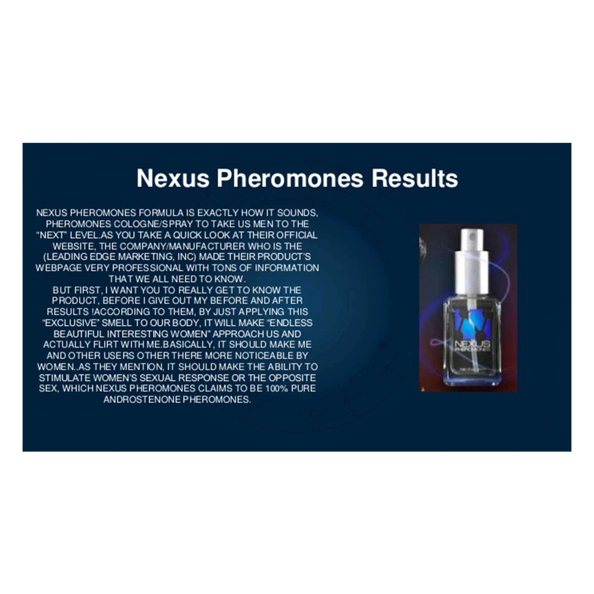 Foto 3 pulgar | Perfume Nexus Pheromones 30 Ml para Hombre-Venta Internacional