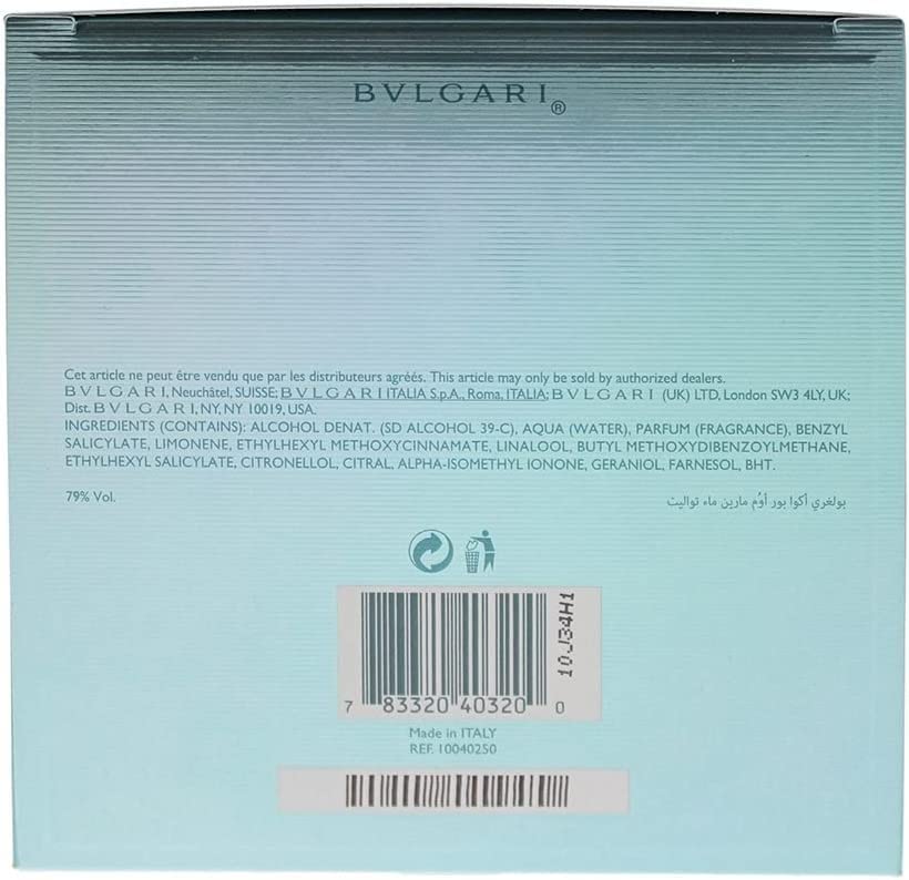 Foto 3 | Perfume Bvlgari Aqva Marine Eau de Toilette para Hombre 100 ml - Venta Internacional