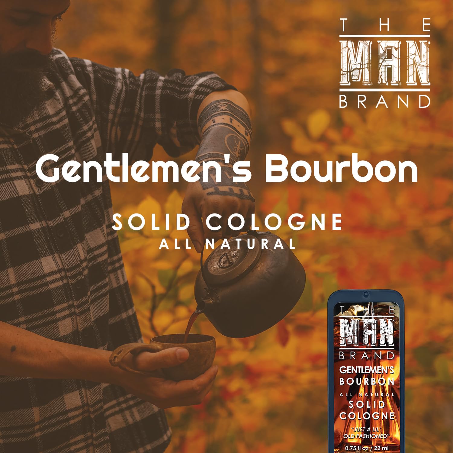 Foto 7 pulgar | Colonia Sólida The Man Brand Gentlemen's Bourbon, 22 Ml - Venta Internacional.