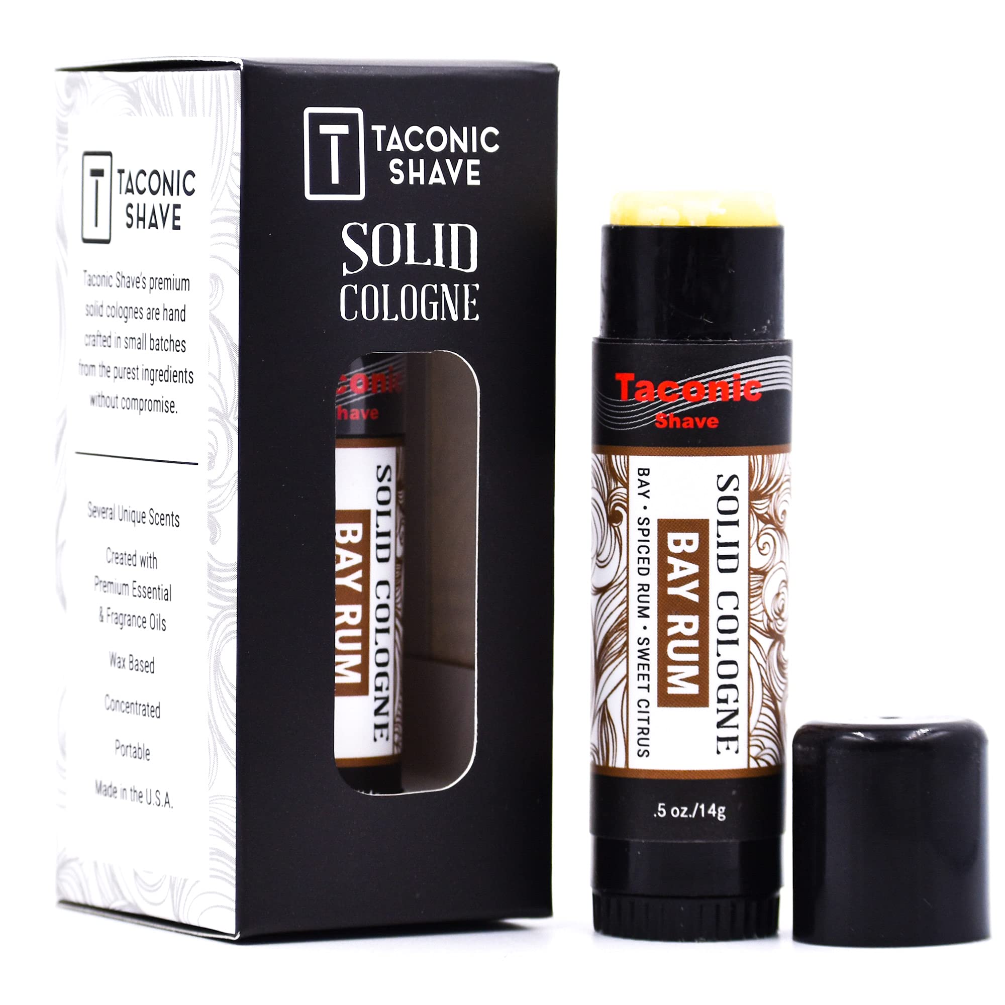 Solid Cologne Taconic Shave Totalmente Natural Con Aroma A Ron De Bahía Para Hombre - Venta Internacional.