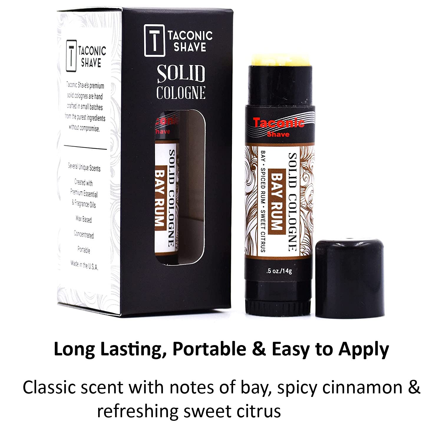 Foto 5 pulgar | Solid Cologne Taconic Shave Totalmente Natural Con Aroma A Ron De Bahía Para Hombre - Venta Internacional.