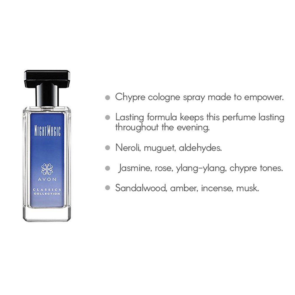 Foto 6 pulgar | Perfume Avon Night Magic 50 ml para Mujer-Venta Internacional