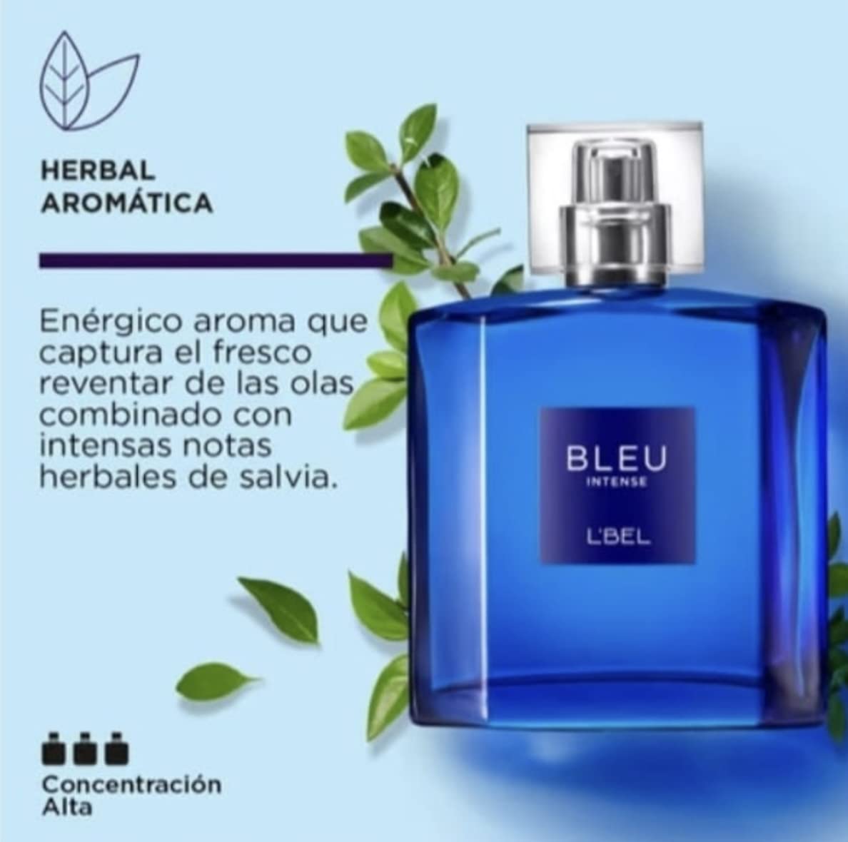 Foto 4 pulgar | Perfume L'bel Bleu Intense Eau De Toilette 100 Ml Para Hombre - Venta Internacional.