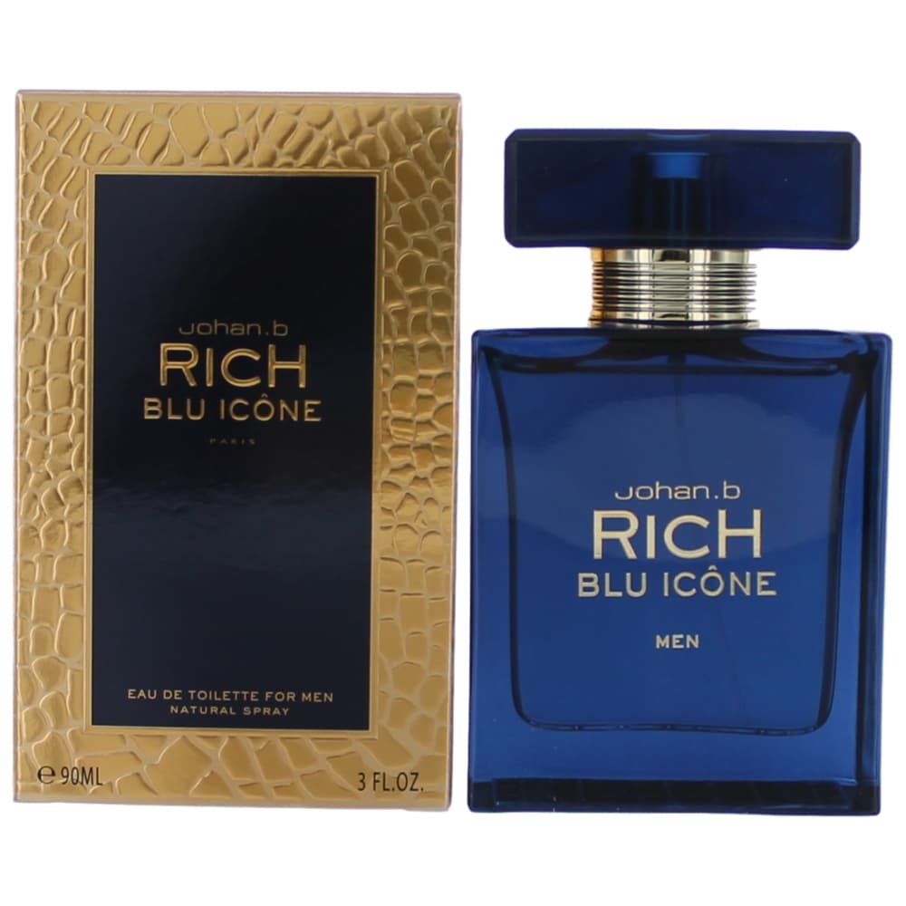 Perfume Geparlys Rich Blu Icone Eau De Toilette Para Hombre, 90 Ml - Venta Internacional.