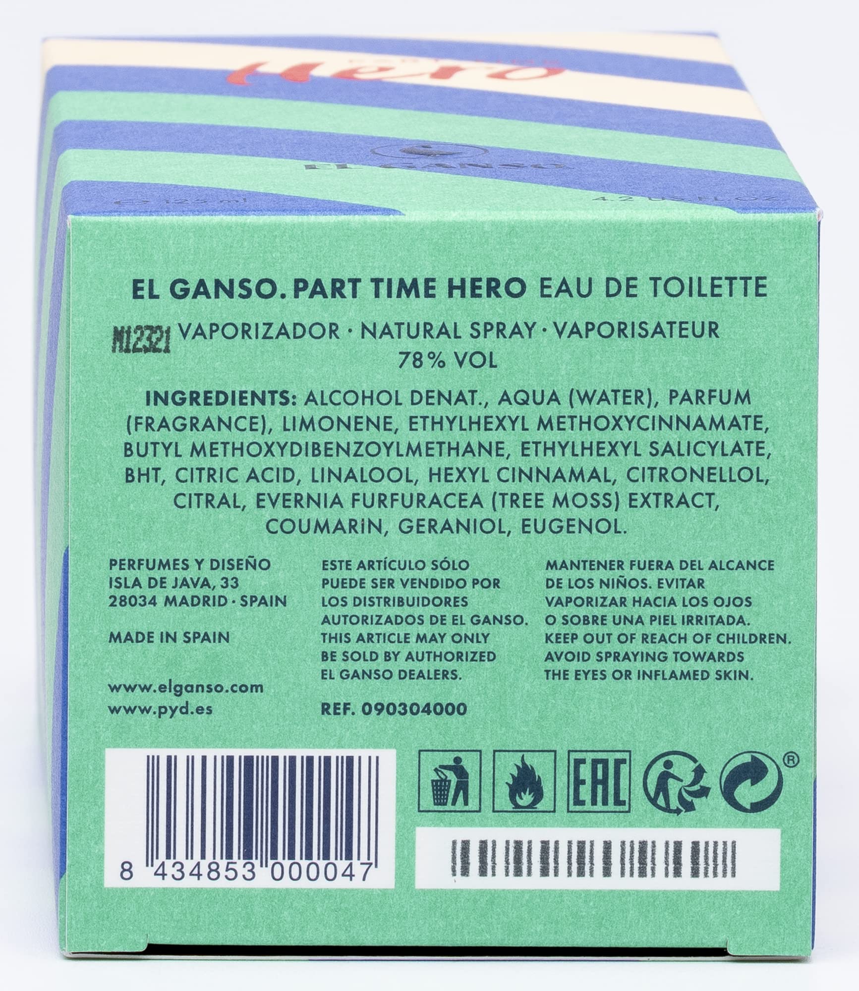 Foto 6 pulgar | Perfume El Ganso Part Time Hero Edt 125ml Para Hombre - Venta Internacional.