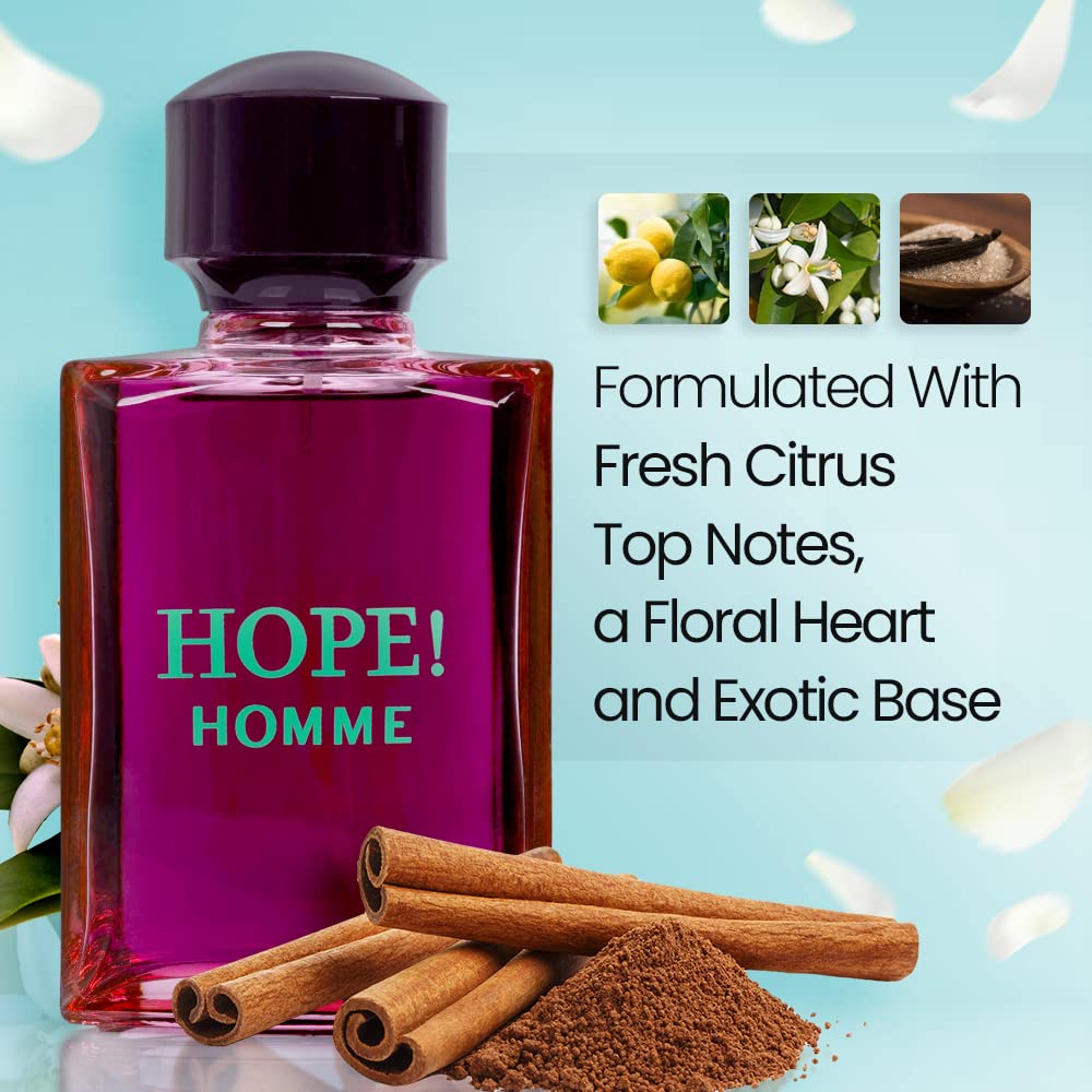 Foto 4 pulgar | Perfume Novoglow Hope Homme Eau De Parfum 100 Ml Para Hombre - Venta Internacional.