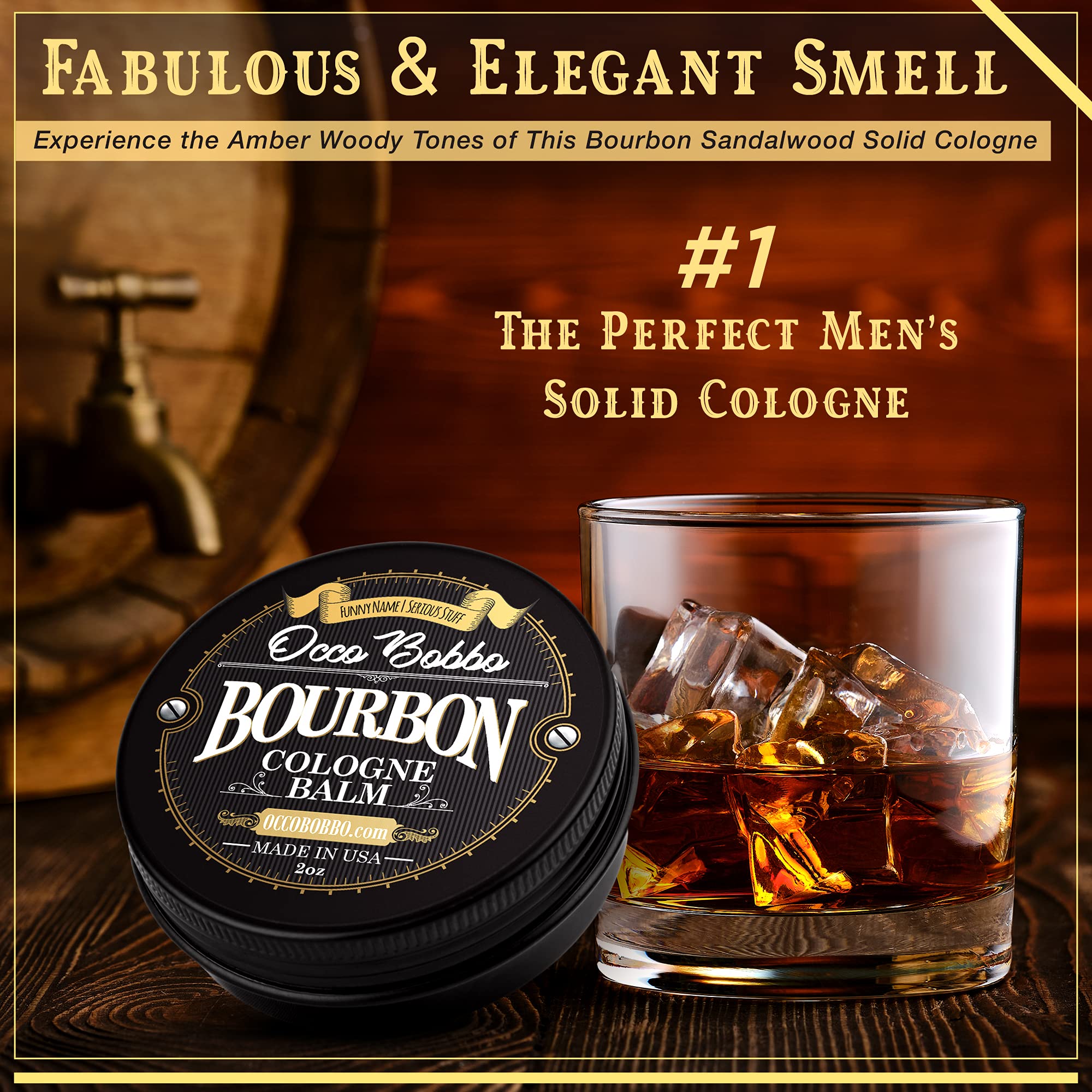 Foto 4 pulgar | Colonia Sólida Occo Bobbo, Bourbon Y Sándalo, 60 Ml, Para Hombre - Venta Internacional.