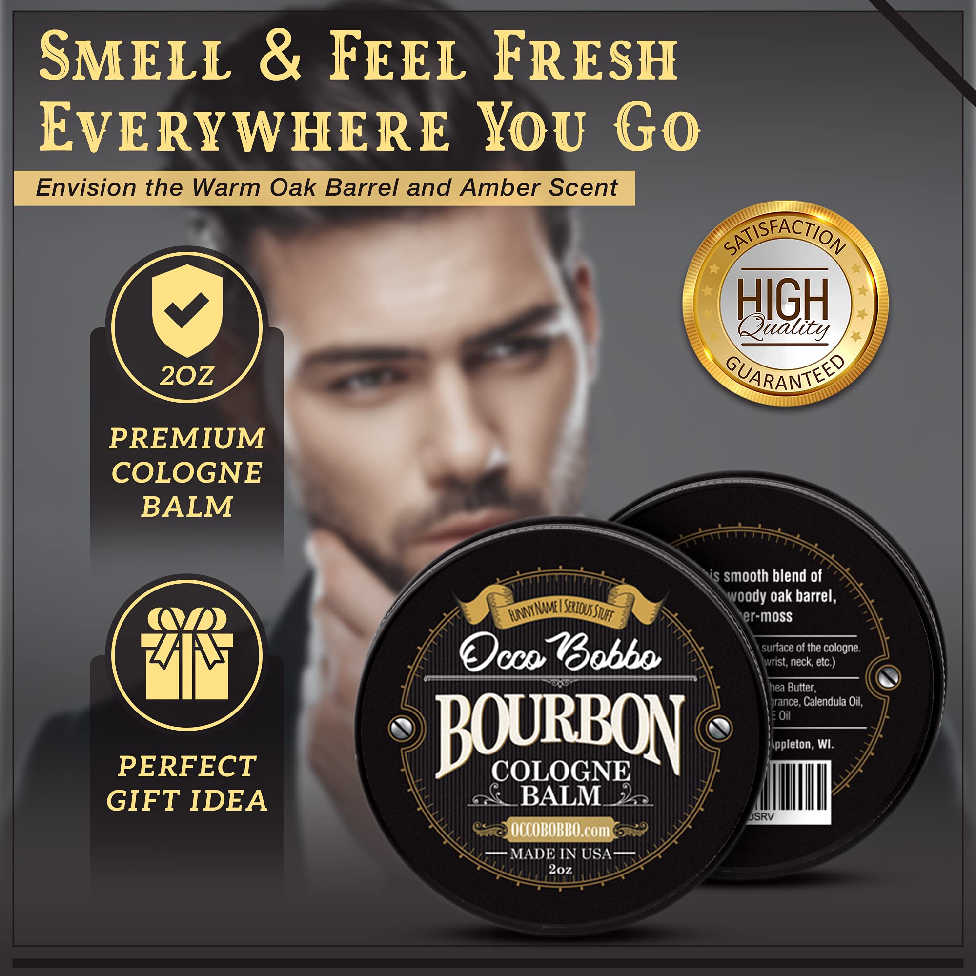 Foto 5 pulgar | Colonia Sólida Occo Bobbo, Bourbon Y Sándalo, 60 Ml, Para Hombre - Venta Internacional.