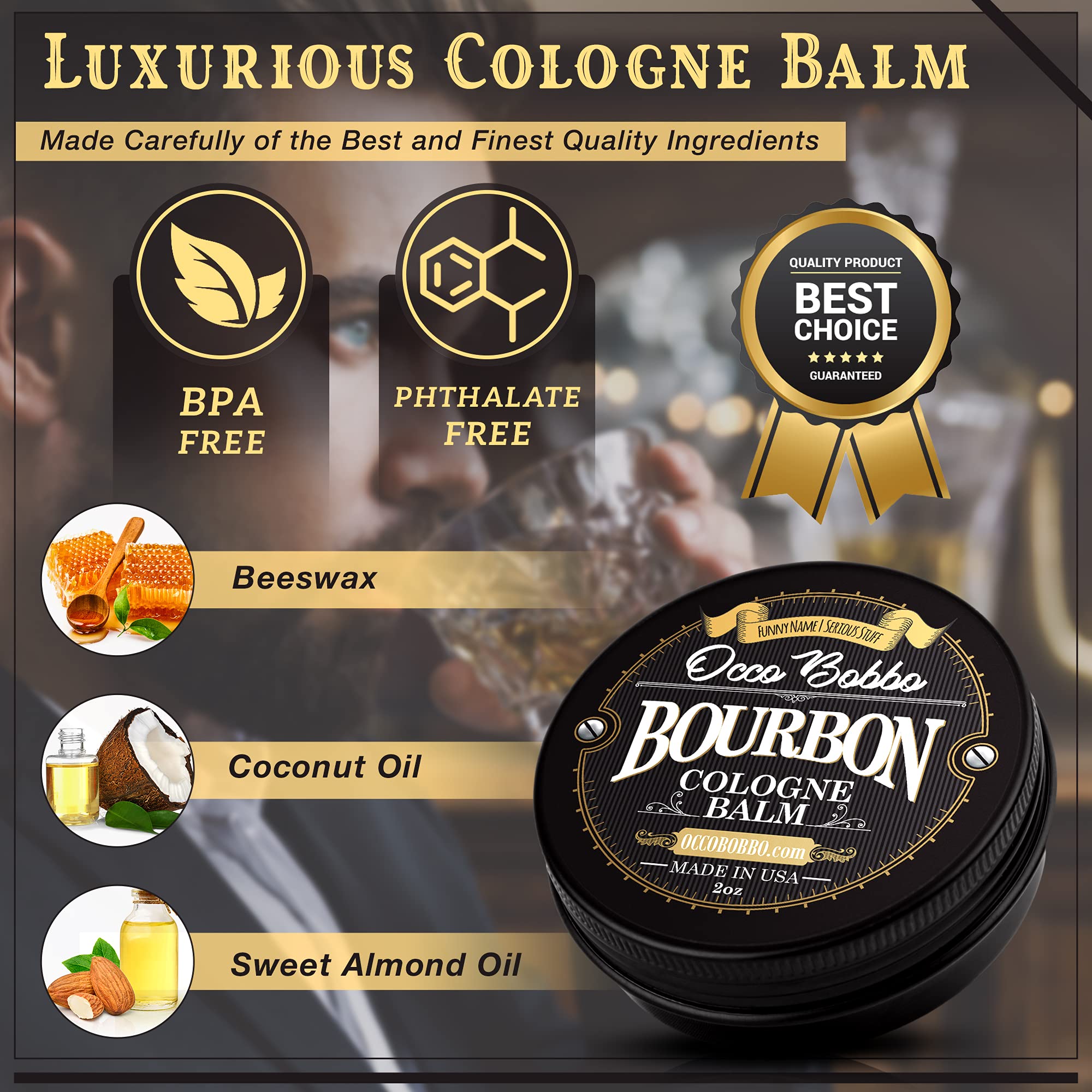 Foto 6 pulgar | Colonia Sólida Occo Bobbo, Bourbon Y Sándalo, 60 Ml, Para Hombre - Venta Internacional.