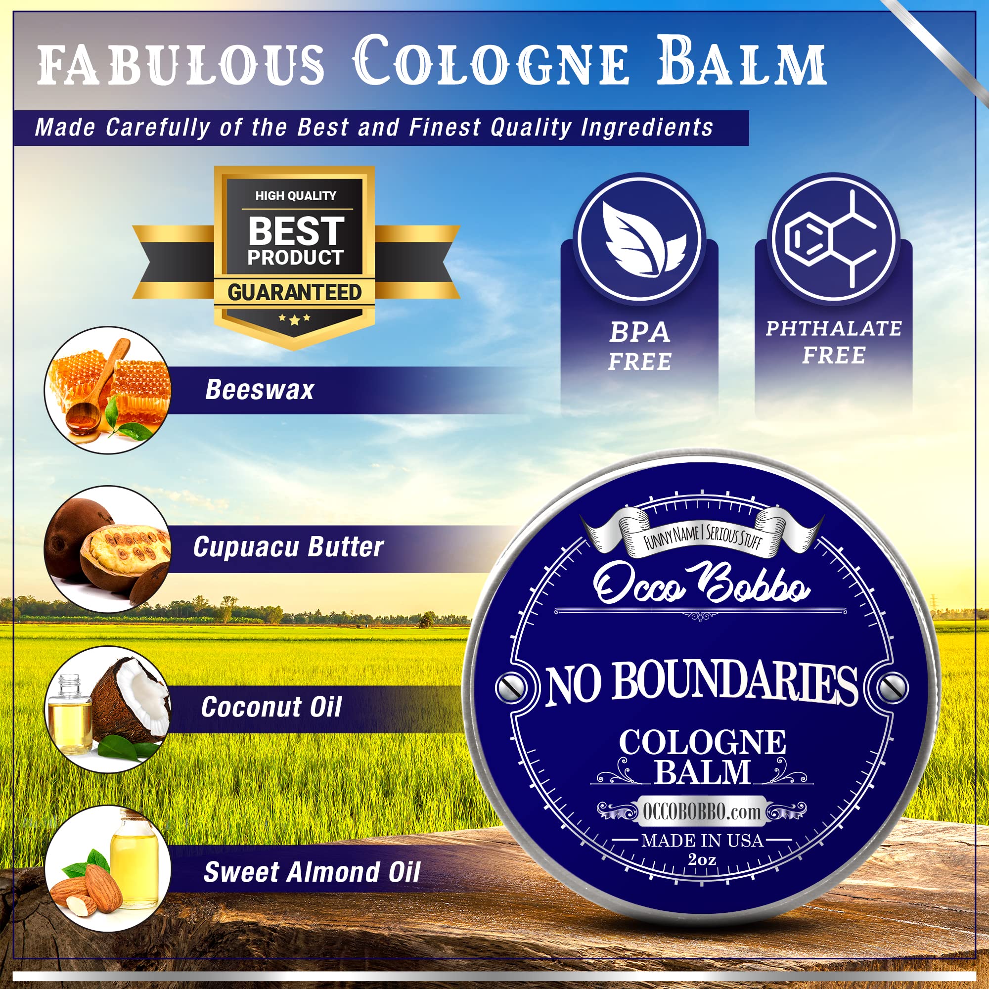Foto 6 pulgar | Colonia Sólida Occo Bobbo No Boundaries Classic Scent 60 Ml - Venta Internacional.