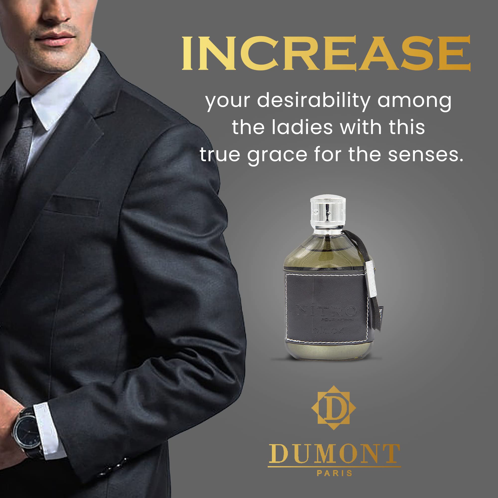 Foto 5 pulgar | Perfume Dumont Nitro Black Eau De Parfum 100 Ml Para Hombre - Venta Internacional.