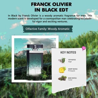 Foto 4 | Perfume Franck Olivier In Black Eau De Toilette 75 Ml para Hombre - Venta Internacional