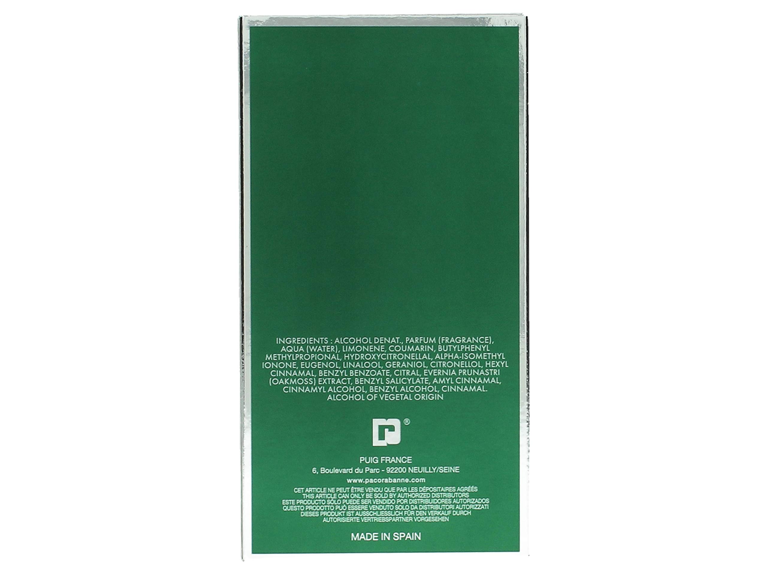 Foto 3 pulgar | Perfume Paco Rabanne Eau De Toilette 100 ml para Hombre - Venta Internacional