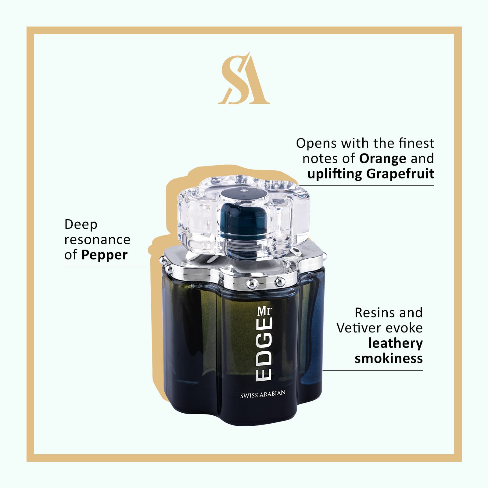 Foto 3 pulgar | Perfume Swiss Arabian Mr Edge Eau de Parfum 100 ml para Hombre - Venta Internacional