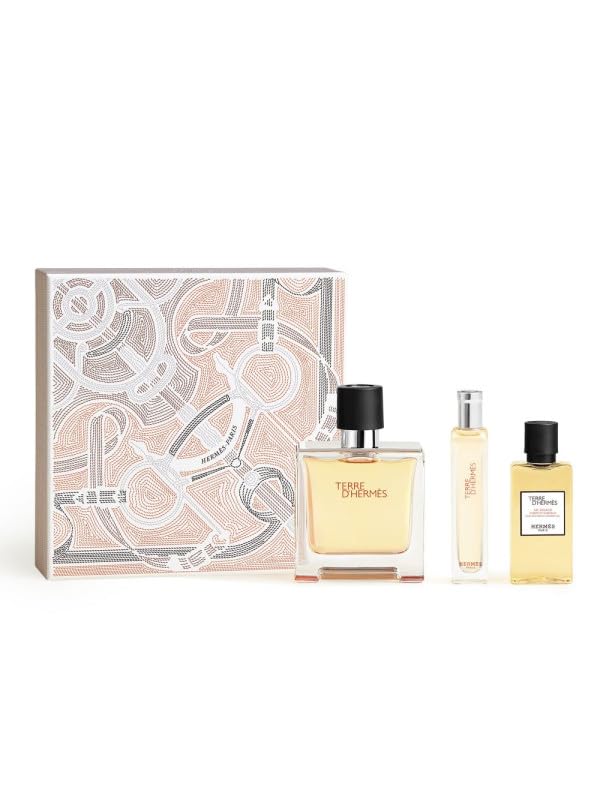 Foto 2 pulgar | Set de Perfume Hermes Terre D'hermes Para Hombre 75 Ml + 15 Ml + 40 Ml - Venta Internacional