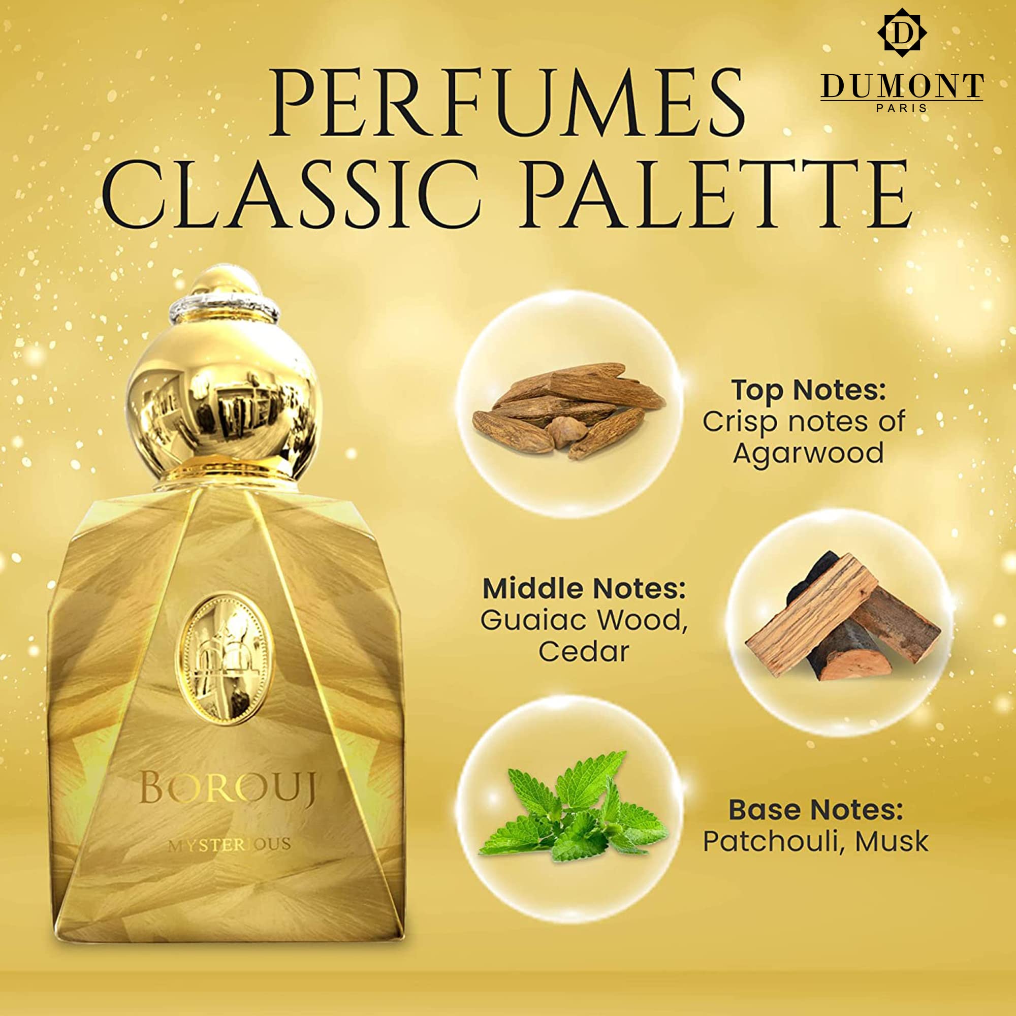 Foto 5 pulgar | Perfume Dumont Borouj Mysterious de 85 Ml Fragancia Unisex - Venta Internacional